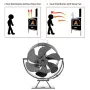 6 Blade Wood Burner Fireplace Fan Mini Heat Powered Stove Fan Eco-fan Quiet Home Efficient Heat Distribution