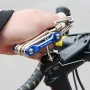 Kit de ferramentas de reparo de bicicleta multifuncional portátil 11 em 1 para ciclismo ao ar livre