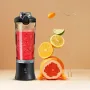 Frullatore portatile, spremiagrumi elettrico, 600 ml, frullatore per frutta, 4000 mAh, mini frullatore ricaricabile tramite USB, multifunzione, produttore di succhi.