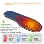 Heating Insoles 3 Modes Adjustable Temperature USB Rechargeable Insoles with Wireless Remote for Outdoor Skiing