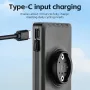 2 in 1 ROCKBROS 5000mAh Battery Bike Headlight Type-C IPX6 Waterproof 4 Light Modes Power Bank Phone Front Light for Night Cycling Camping