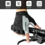 ROCKBROS Half Finger Bicycle Gloves PU Leather Breathable Non-slip Fashion Gloves for MTB Bike Cycling Fun