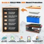 [US Direct] Cloudenergy LiFePO4 Battery 12V 300Ah 3.84kWh 2560W Deep Cycle with Longer Runtime Built-in 100A BMS 6000+Cycles & 10 Year Lifetime Perfect in Solar/Energy Storage System RV, Marine, Backup Power