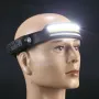 XMUND Multi-function Wave Induction COB LED Headlight Outdoor Riding Light USB Charging Night Running Light Strong Light Headlamp W689-3