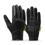ROCKBROS Cycling Gloves Touch Screen Winter Thermal Fleece Warmer Windproof Full Finger Non-slip Gloves for Riding Hiking Climbing