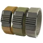 TUSHI 120cm Nylon Hard Tactical Belt for Men Metal Automatic Buckle Belt Military Belt for Outdoor Sports