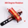 Đèn hậu xe đạp USB có thể sạc lại cho xe đạp leo núi Đèn hậu xe đạp địa hình Đèn hậu chống nước cảnh báo an toàn khi đi xe đạp ban đêm Đèn LED TL2451