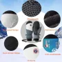 Men Women Winter Thick Mittens Windproof Ski Gloves Snowboard Sport Warm Waterproof for Outdoor Skiing Motorcycling Cycling Mittens