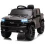 Funtok RS03 12V Powered Kids Electric Ride on Car Truck Chevrolet Silverado Official Licensed Safety Lock bluetooth Music LED Lights with Remote Control Car Toy