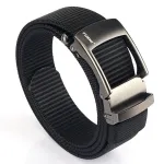 TUSHI 125cm Metal Buckle Tactical Belt Nylon Wistand Inserting Buckle Casual Military Fan for Men Women