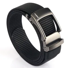 TUSHI 125cm Metal Buckle Tactical Belt Nylon Wistand Inserting Buckle Casual Military Fan for Men Women