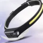 BIKIGHT LX300 2XPE+COB Induction Headlight 1200mAh 270° Wide Range 350LM 5 Lighting Modes Type-C Rechargeable Head Torch COB Outdoor Cycling Adventure Fishing Flashlight Bike Headlamp