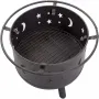 [USA Direct] Fireplace with Spark Screen Poker for Bonfire Patio Backyard Garden Picnic Fire Pit 30in Fire Pits for Outside Wood Burning Outdoor, 8010