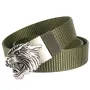 ENNIU 120cm Metal Buckle Tactical Belt Nylon Army Military Outdoor Belt for Men Women