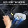 LED Motion Sensor Headlight Rechargeable 4 Light Modes COB Work Light Waterproof Running Fishing Head Torch Induction Headlamp