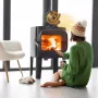 5 Blade Heat Powered Wood Stove Fan Fireplace Fan Furnace Air Blower for Wood/Log Burner/Fireplace Eco Friendly Fan-DY385A