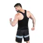 Men's Sweat Sauna Suit Shaper Stretch Breathable Sweat Absorbing Zip Up Sportswear Fitness Vest for Losing Weight Fitness