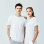 Supield Super Hydrophobic T-Shirt 89.9% Polyester Fiber Comfort Anti-Stain Elastic Sleek Round Neck Design for Outdoor Travel Biking