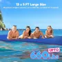Warmounts Vattenflytande Matta, 13x5FT Studsande Rivbeständig XPE-skum, Rekreation Avslappnande Näckrosblad för Pool Sjö Flod Hav Utomhus Vattenaktiviteter