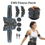 EMS Muscle Stimulator Abdominal Shaping Belt Muscle Exercise Instrument Abdominal Muscle Patch Fitness Equipment for Men Women's Abdominal Arm Leg Home Office Exercise