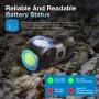 Astrolux? HM01 Torcia frontale da corsa leggera a forma di L, 800 lumen, raggio di azione 87 m, luce bianca e rossa a LED, torcia portatile, alimentazione tramite batteria 16340 da 800 mAh, ricaricabile tramite Type-C, IP68 impermeabile, per campeggio all