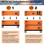 [US Direct] Cloudenergy 48V 450Ah 23.04Kwh Stackable LiFePO4 Battery with 6kw Inverter 60A MTTP 10 Year Lifetime Perfect for Monitor RV, Solar, Energy Storage, Overland, Off-Grid CL48-S3