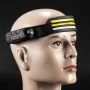 XMUND Multi-function Wave Induction COB LED Headlight Outdoor Riding Light USB Charging Night Running Light Strong Light Headlamp W689-3