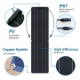ETFE Solar Panel 18V 50W Flexible Monocrystalline Cell Solar System Module Kit 18V Battery Charger For Camping RVs