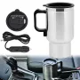 IPRee Car Kettle Electric Kettle Camping 12V 450ml Portable Travel Car Truck Kettle Hot Water Heater Bottle for Tea Coffee Making Heating Cup