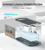 [US Direct] FlashFish QE02D UPS 1200W 1008Wh Portable Power Station LiFePO4 Lithium Battery Support in Solar Panels Backup Power Home Energy Storage Outdoor Camping Power Generator
