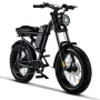[USA DIRECT] Riding's times Z8 48V 15A 500W 20*4.0 Inch Fat Tire Electric Bike 90-120km Max Range Dual Mechanical Disc Brake