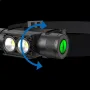 Bikight Super Bright Portable USB C Rechargeable Aluminum Alloy LED Headlamp with 18650 Battery Flashlights Head Light