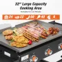 WARMOUNTS 3 Burners 32'' Propane Gas Griddle Foldable with 4 wheels, Portable Flat Top Grill 45000 BTU Propane Fuelled, Outdoor Griddle Grill with Side Tables, Tissue Hook, for Camping, BBQ