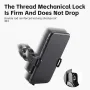 WEST BIKING Bike Holder Aluminum Alloy 180° Adjustable Shockproof Anti-fall Handlebar Holder Suit for 55-100mm Cell Phones for Motorcycle Bicycle Scooter