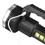 Latarka 13LED Strong Light z bocznym światłem COB, wielofunkcyjna, ładowana przez USB, przenośna, do użytku na zewnątrz i w domu