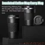 IPRee 510ml dubbel rostfritt stål kaffetermosmugg med halkfritt fodral biltermosflaska reseisolerad flaska kaffekopp mugg mjölkkopp