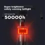 BIKIGHT Bike Radar Taillight 1500mAh Battery 7 Light Modes 3 Radar Modes Type-C Rechargeable IP64 Waterproof Bicycle Rear Light for Outdoor Cycling