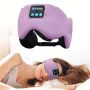 KALOAD Máscara de dormir de algodão macio Bluetooth V5.3 HiFi Music Tipo C com carregamento USB e faixa de cabeça para dormir à noite em viagens