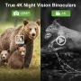 oneleaf.ai NV200 LRF 50mm 4K Digital Day/Night Vision Binoculars with Rangefinder Waterproof Telescope for Adults Wildlife Monitoring Camera