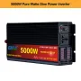 Inversor solar de onda sinusoidal pura Easun Power de 5000 W, CC 12 V, 24 V, CA 220 V, portátil, microinversor para coche.