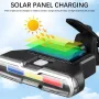 Bikight Solar Bike Taillight 300mAh Battery 7 Light Modes Type-C Charging IPX7 Waterproof Bicycle Rear Light for MTB Bike Motorcycle Electric Vehicle