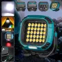 300W Strong COB Camping Light Mutilfunction Portable Camping Flood Light USB Charging Emergency Flashlight W893-3 Built-in Battery+Hook