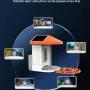 ZANLURE Bird Watching Camera Solar Powered Night Vision 1080P AI-powered Camera Wireless Wifi Smart Bird Feeder with Solar Panel Microphone Speaker