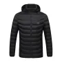 TENGOO HJ-11 Unisex 11 Areas Heating Jacket 3-Modes Adjust USB Electric Heated Coat Thermal Hoodie Jacket for Winter Sport Skiing Cycling