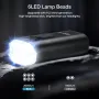 Astrolux® BC6 2000Lm Super Bright Bike Headlights 6 LED Large Beads 4800mAh Battery IPX6 Waterproof 5 Light Modes Type-C Fast Charge Aluminum Alloy Bicycle Front Light Flashlight