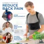 KALOAD Adjustable Back Support Belt Back Posture Corrector Shoulder Lumbar Spine Support Back Protector