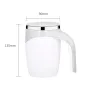 Magnetic Automatic Self Stirring Cup Stainless Steel Temperature Difference Coffee Mixing Cup Smart Blender Thermal Cup