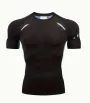 TENGOO Quick Dry Fitness T-Shirt 90% Polyester Breathable Pure Color Fashion Lightweight Training Short Sleeve for Cycling Running Workout