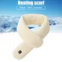 TENGOO 3 Gears Electric Heating Scarf for Men's and Women's Adjustable USB Rechargeable Winter Warm Neck Plush Collar Scarf Intelligent Hot Pack Cervical Spine Scarf