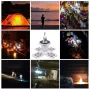 60LED Camping Light USB Rechargeable Bulb with Hook Multifunctional Outdoor Tent Emergency Hiking Portable Lanterns
